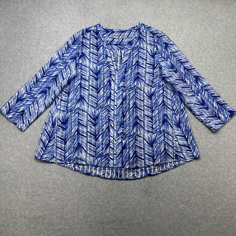 Lilly Pulitzer Nalani Tunic Small Blue Costa Verde Gauze Tropical Resort Wear
